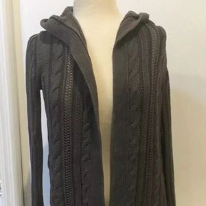Express cable knit cardigan sweater Small